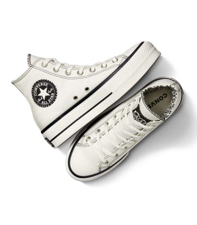 converse chuck taylor all star lift hi bold scene womens high-top casual trainers